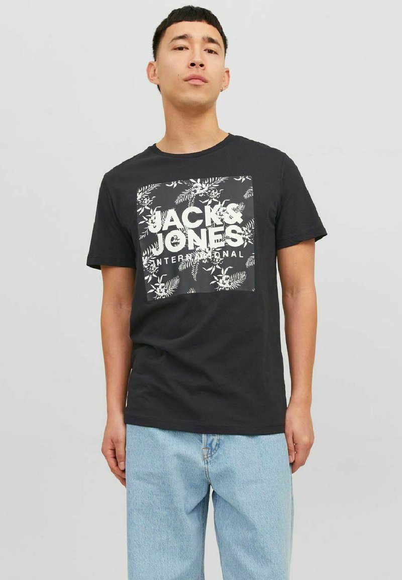 T-shirt Uomo Jack & Jones Jcopoul Tee SS - Girocollo In Cotone Morbido - Stampa Moderna