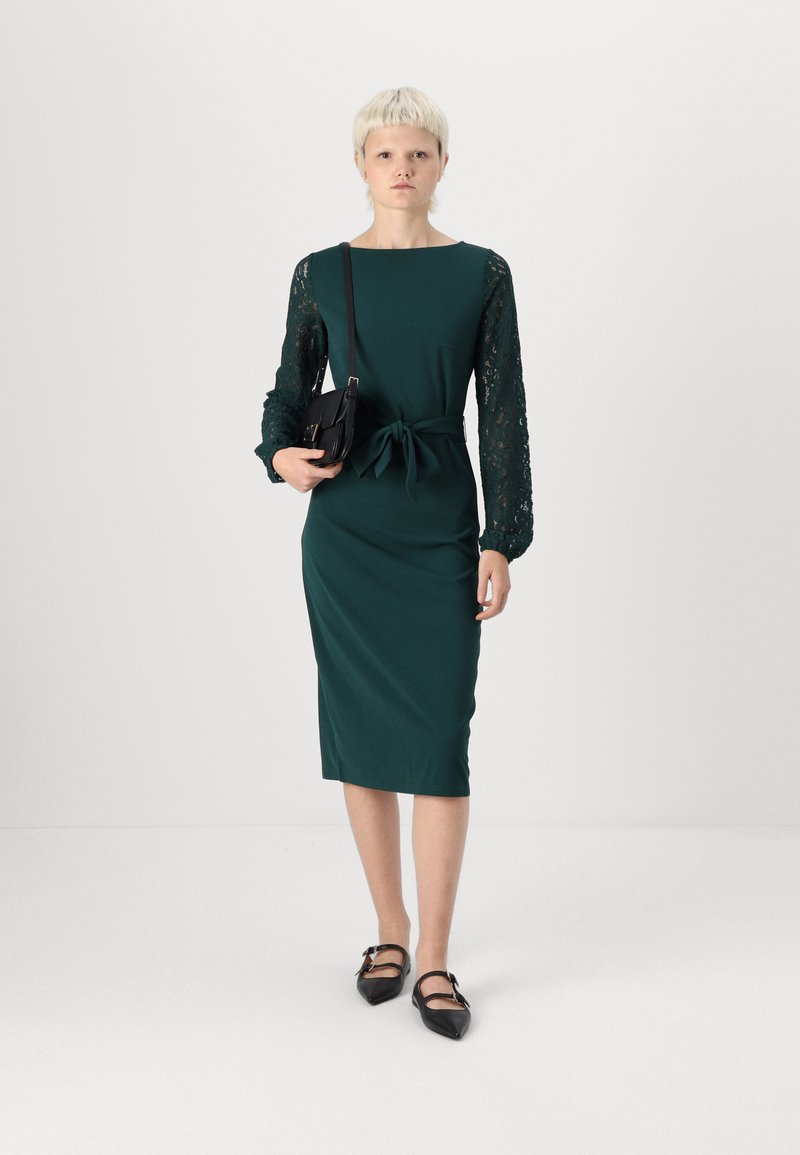 Vero Moda VMMAGDA CALF DRESS - Cocktail dress / Party dress - ponderosa  pine/dark green