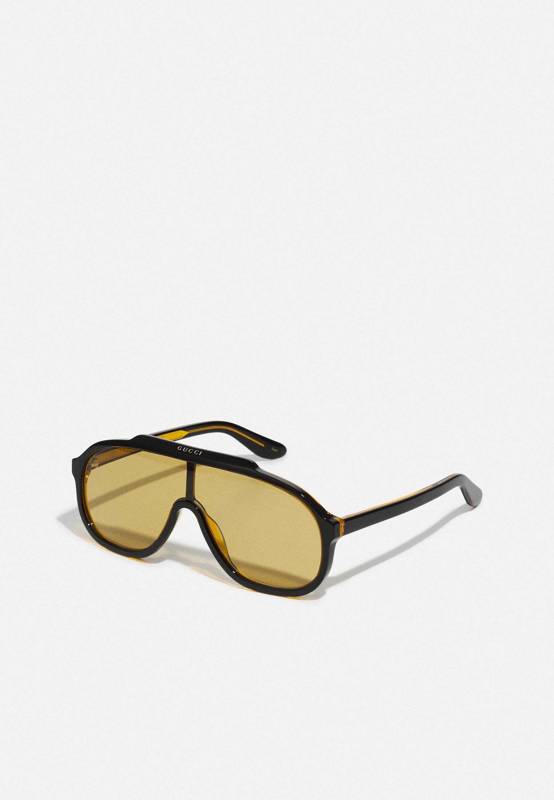 gucci black and yellow sunglasses