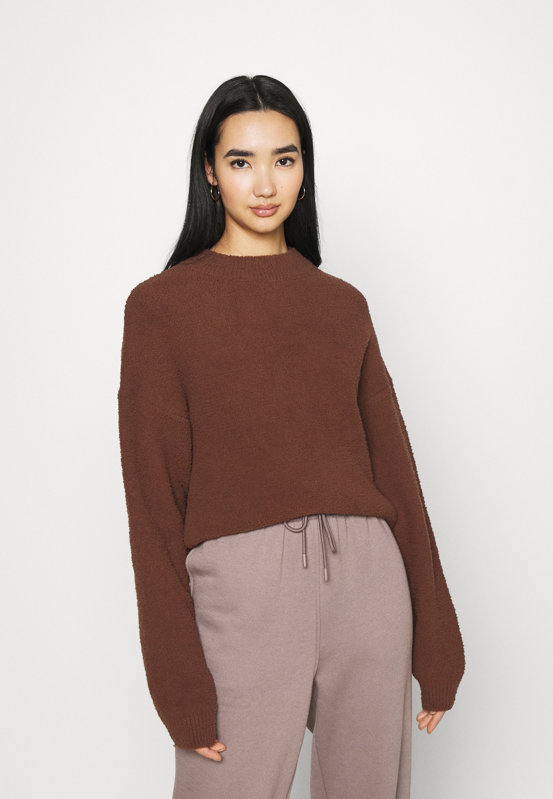 NA-KD NA-KD X ZALANDO EXCLUSIVE - FLUFFY SWEATER - Maglione -  nougat/marrone - Zalando.it