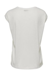 ONLY ONLSILVERY V NECK NOOS - Basic T-shirt - white