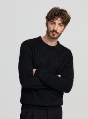 MANICA LUNGA TINTA UNITA - Maglione - nero