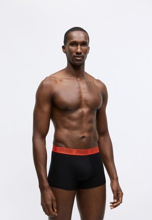 MEN EVERYDAY TRUNK 4 PACK - Uske bokserice - black/orange