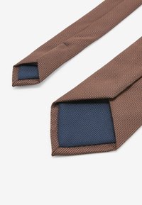 Next TEXTURED WITH 2 PACK REGULAR - Kravata - navy blue tan brown