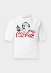 ONLCOCA COLA XMAS LIFE - Potiskana majica - white