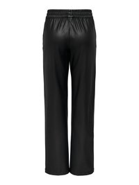 ONLY ONLPOPSTAR MW COATED PNT NOOS - Hlače - black