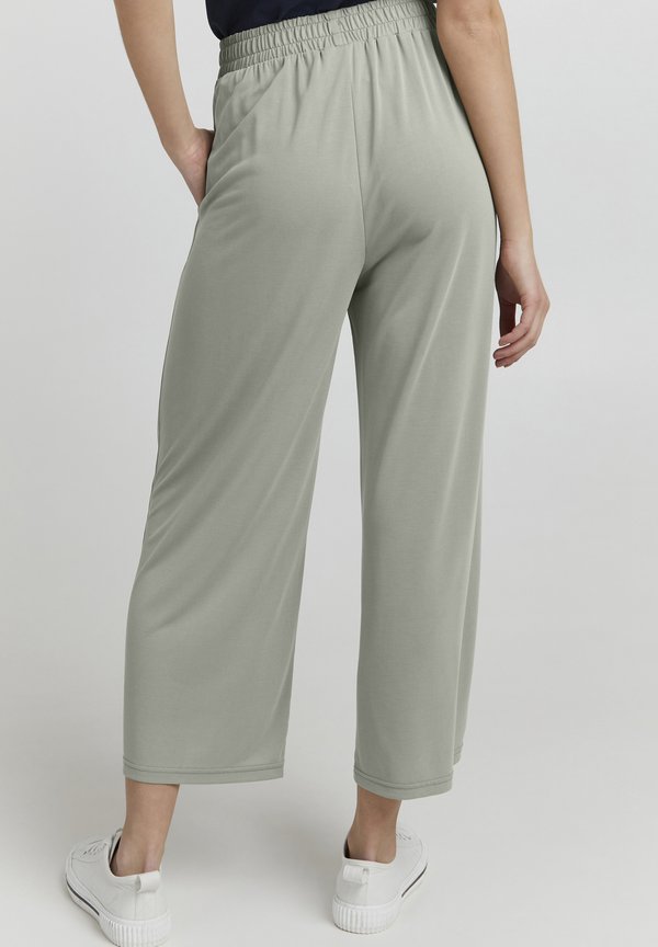 OXBRYNDIS REGULAR FIT WIDE LEG - Trousers - sea grass2