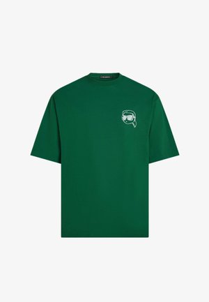 KARL LAGERFELD, IKON OVERSIZED - T-shirt imprimé - evergreen