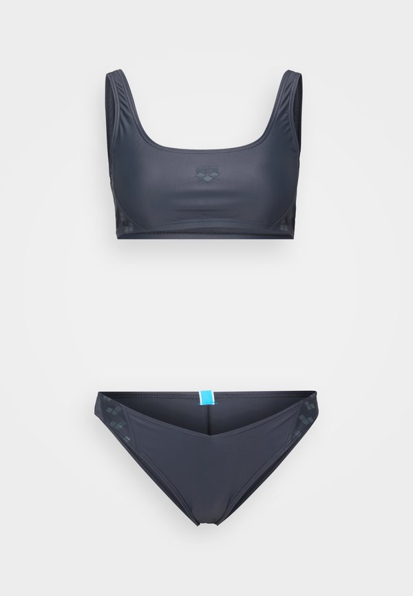 WOMENS TEAM STRIPE BRALETTE - Bikini - asphalt2