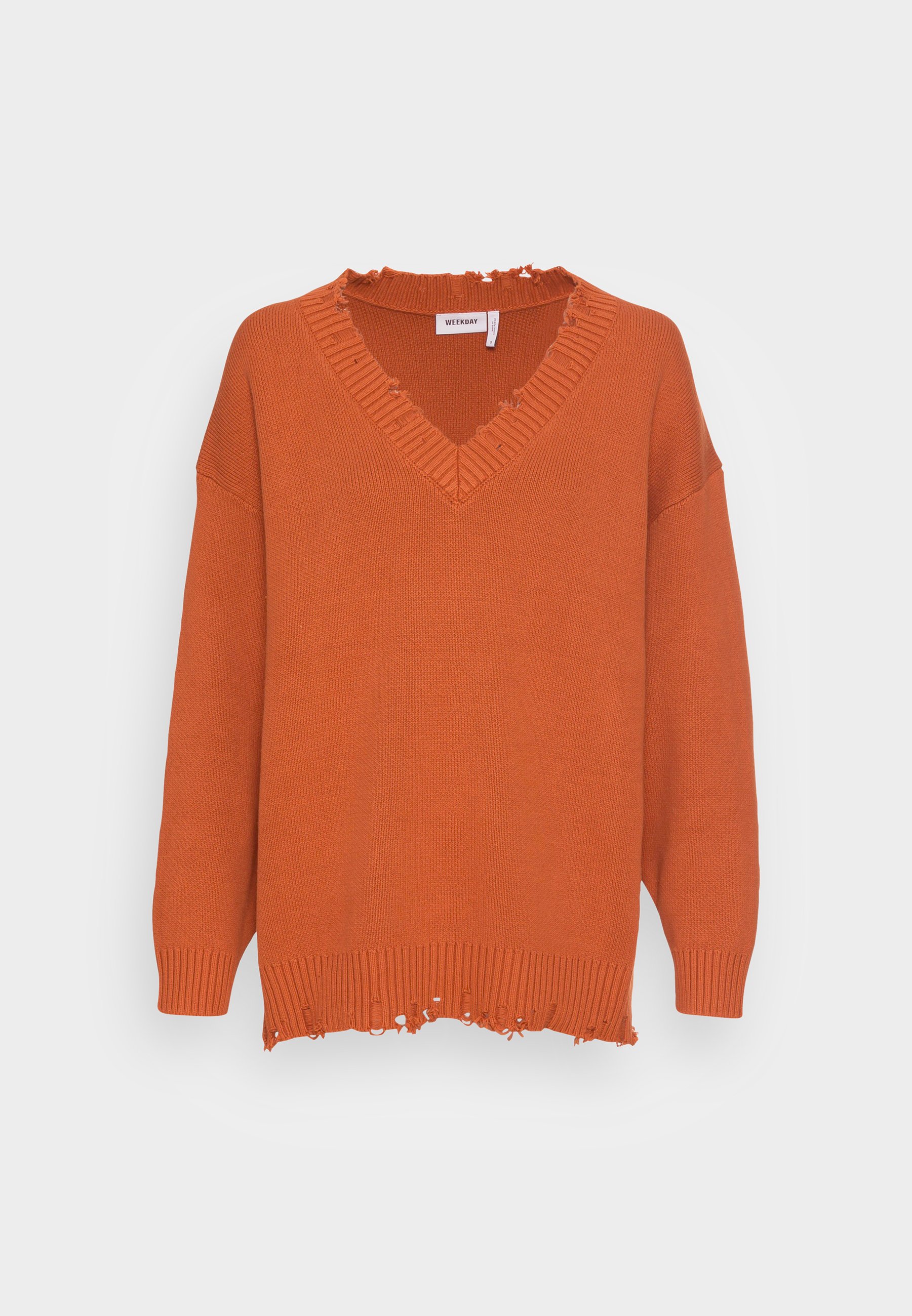 Weekday Sugar Sweater Jumper Rust, Women's, Size: Medium, Orange