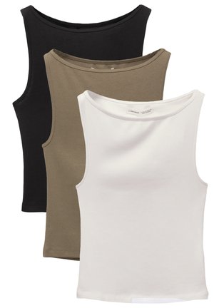 PULL&BEAR 3 PACK - Top - ochre