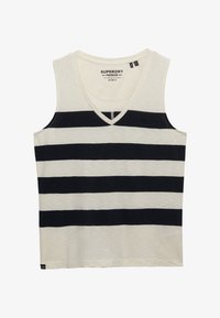 Non sélectionné, off white navy wide stripe