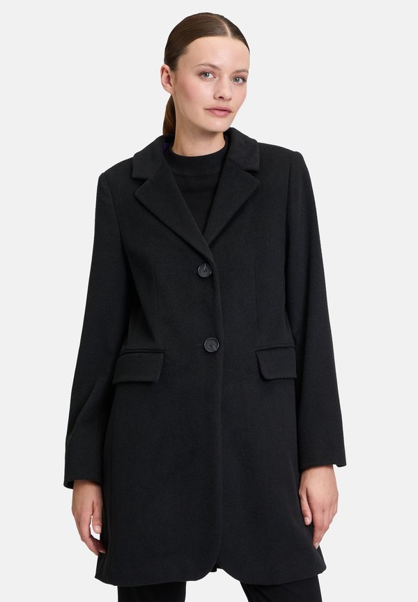 MIT REVERSKRAGEN - Klassischer Mantel - schwarz
