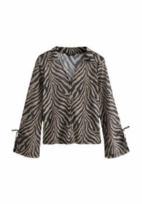 REGULAR FIT  LONG SLEEVE - Blúzka so zapínaním na gombíky - zebra