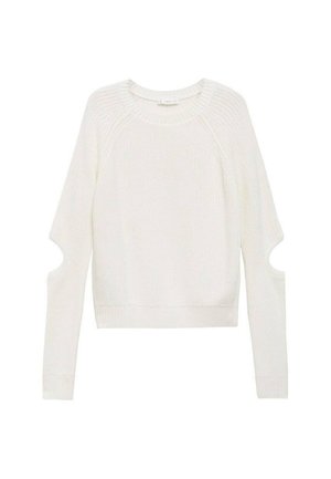 WITH OPENINGS TEEN - Stickad tröja - white