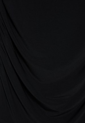 PULL&BEAR, LONG SLEEVE GATHERED - SHORT DRESS - Robe en jersey - black
