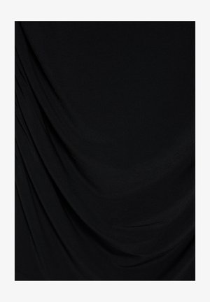 PULL&BEAR, LONG SLEEVE GATHERED - SHORT DRESS - Robe en jersey - black