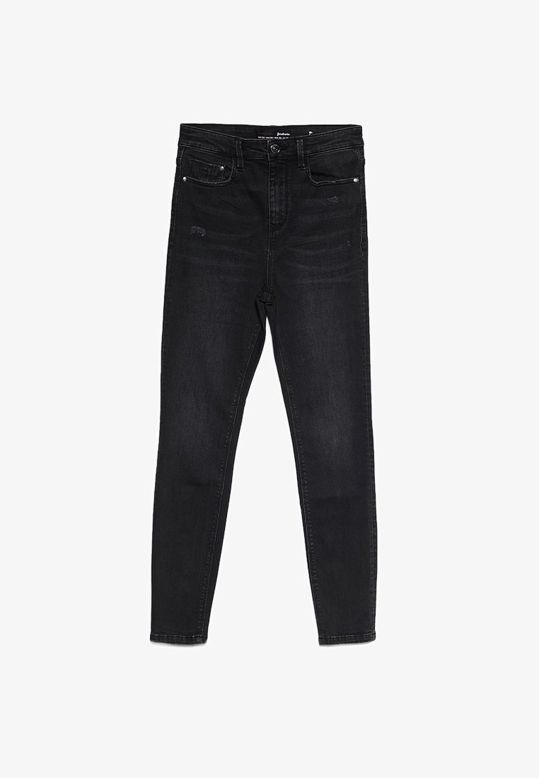 Stradivarius High Waist Jeans Skinny Fit Black Zalando De