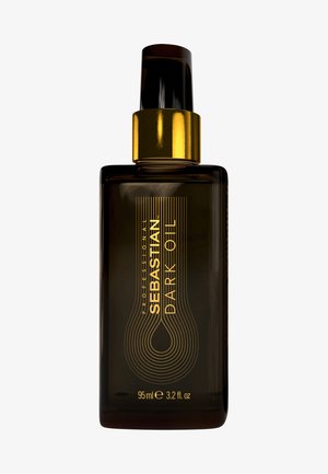 Sebastian Dark Oil - pullo 95 ml, sisältää tummanruskean lasimuotoilun, kultaiset yksityiskohdat ja kaarigrafiikkaa etiketissä.