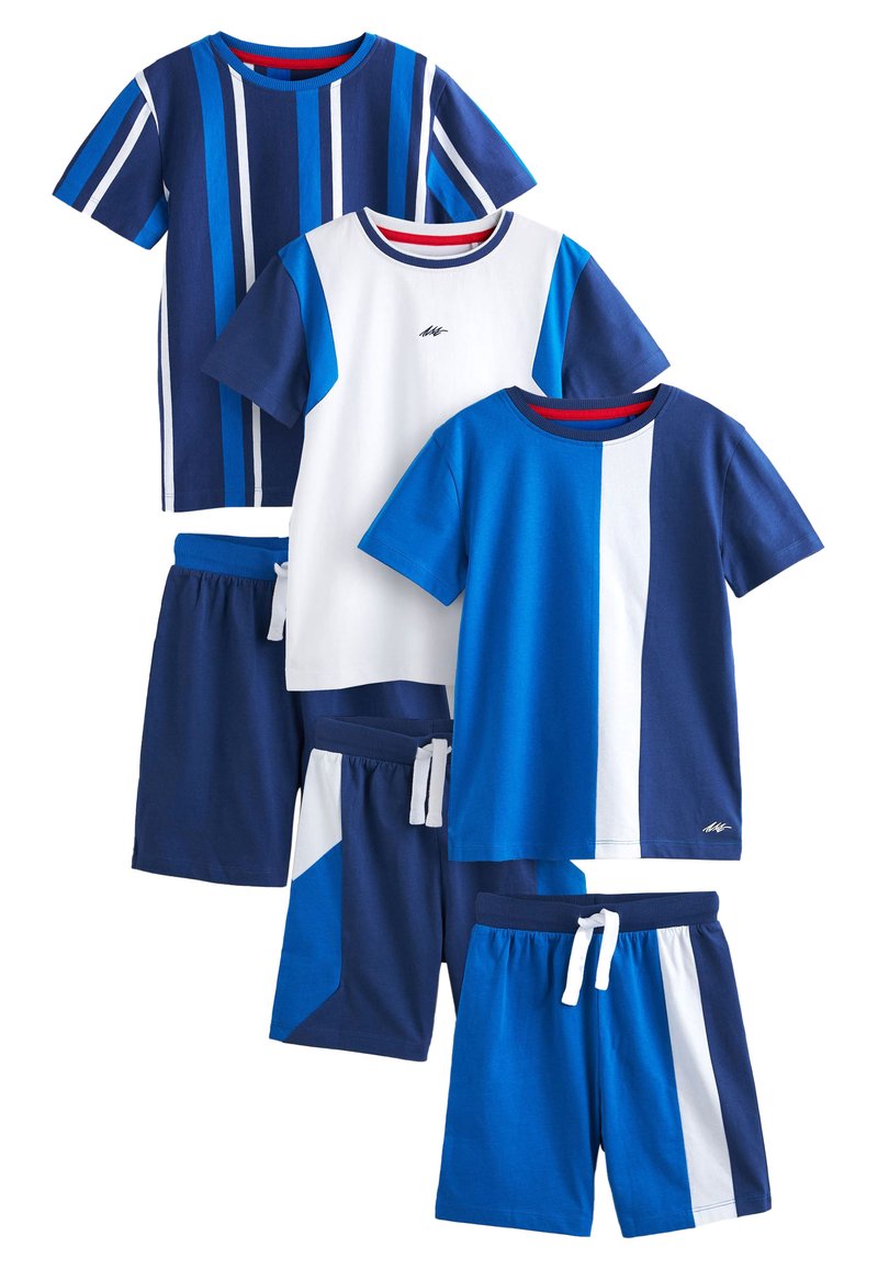 Kinder Wäsche | Next 3 PACK SET Nachtwäsche Set blue stripe/blau - TV34416 Kinder Wäsche | Next 3 PACK SET Nachtwäsche Set blue stripe/blau - TV34416