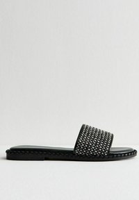 New Look RAFFIA STRAP - Riemensandalette - black pattern