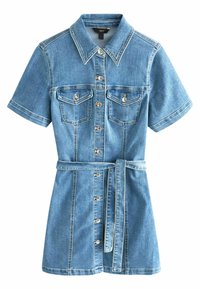 Next REGULAR FIT - Teksakleit - mid blue