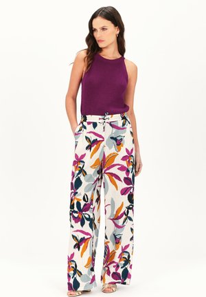 Caroll PEINTURE 1 - Pantalon classique - prune