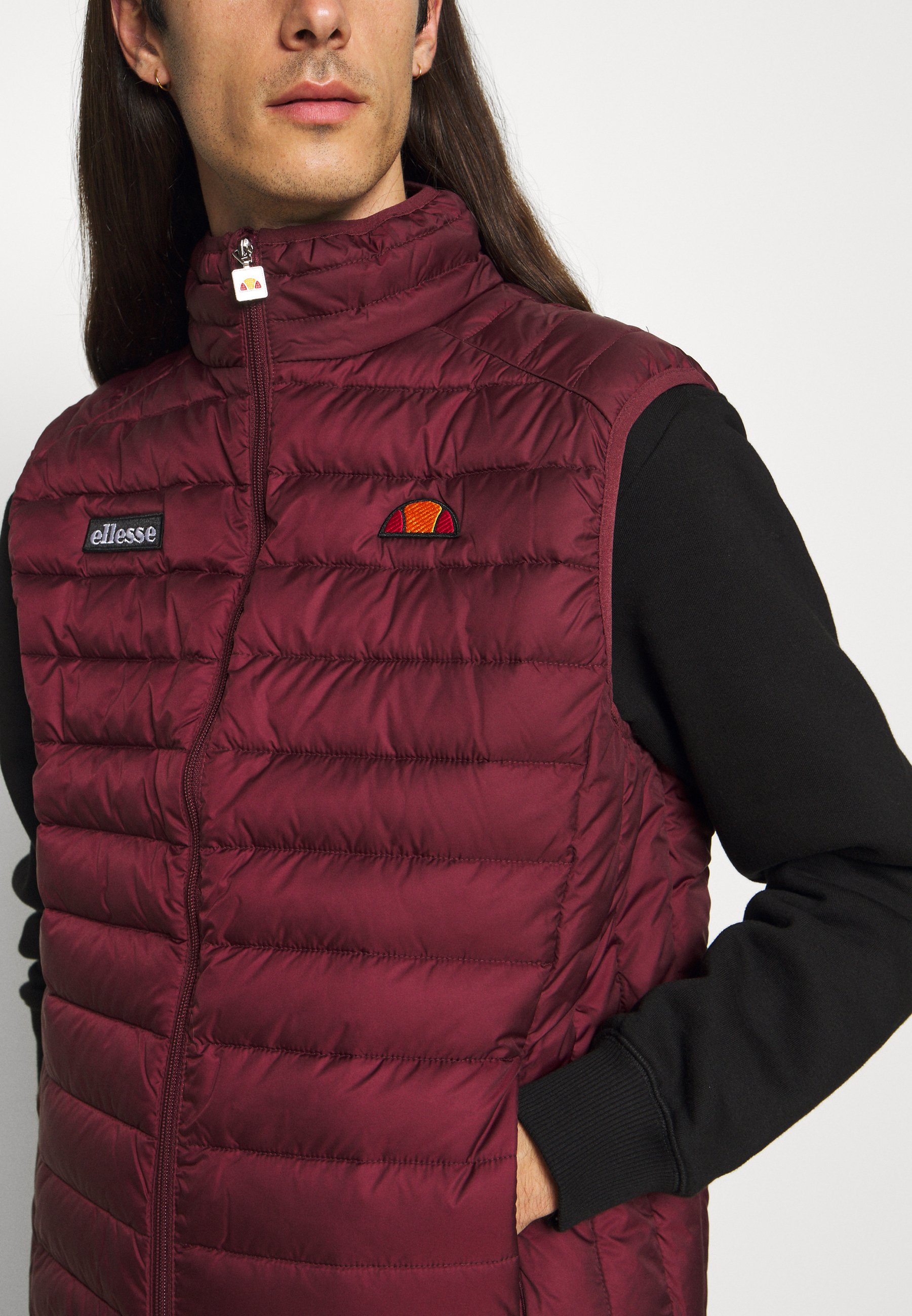 Ellesse BARDY GILET - Smanicato - burgundy/rosso scuro - Zalando.it