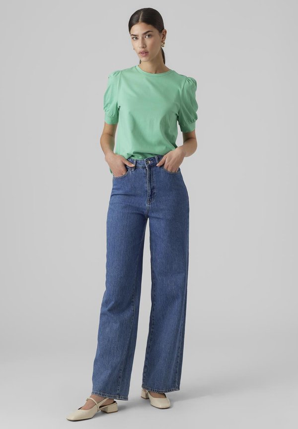 VMKERRY 2/4 O-NECK NOOS - Basic T-shirt - jade cream2