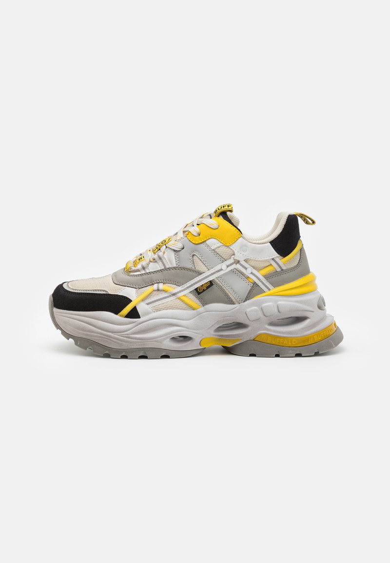 Buffalo TRIPLET HOLLOW VNTG BS Sneakers Basse Grey yellow black buffalo-triplet-hollow-vntg-bs-sneakers-basse-grey-yellow-black