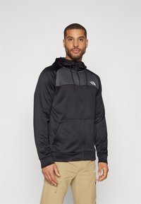 The North Face REAXION FULL ZIP HOODIE - Tröja med dragkedja - black/asphalt grey
