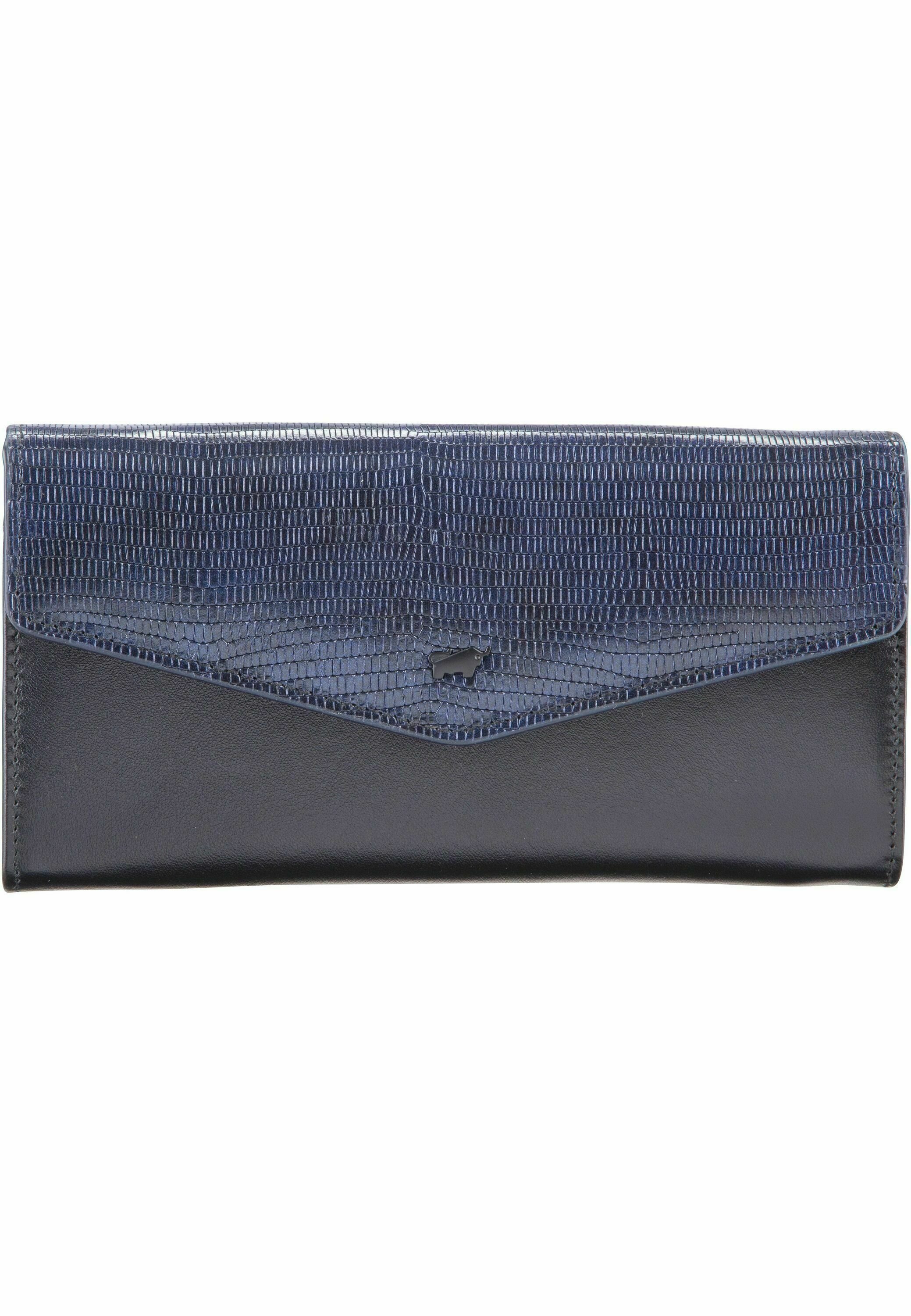 braun buffel wallet blue