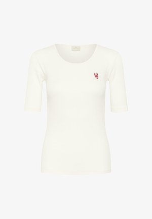 Kaffe, CARNA W ARTWORK - T-Shirt basic - chalk