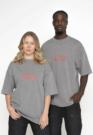 OVERSIZE  CELTIC - T-Shirt print - black soda washed