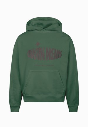 Felpa con cappuccio - dark green