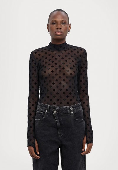 Ksubi SYMBOLS  - Tops ar garām piedurknēm - black