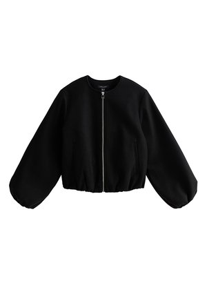 New Look, Collarless Zip Through Bomber  - Leichte Jacke - black