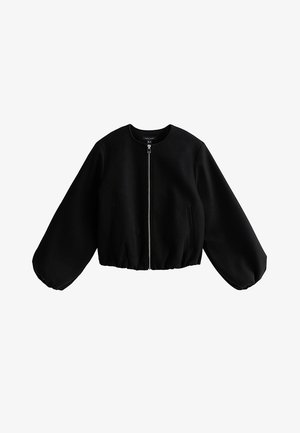 New Look, Collarless Zip Through Bomber - Leichte Jacke - black