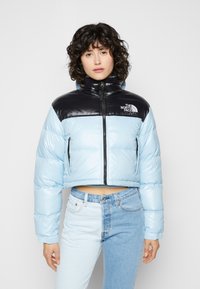 The North Face NUPTSE SHORT JACKET - Casaco de penas - beta blue