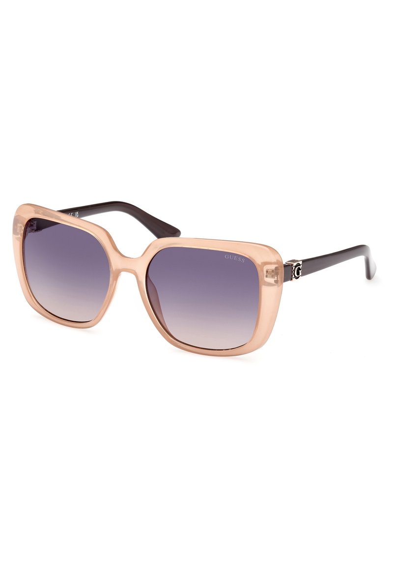 Guess QUADRATISCHE FORM - Gafas de sol - glänzend beige