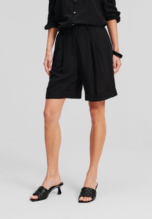 KARL LAGERFELD TAILORED - Shorts - black