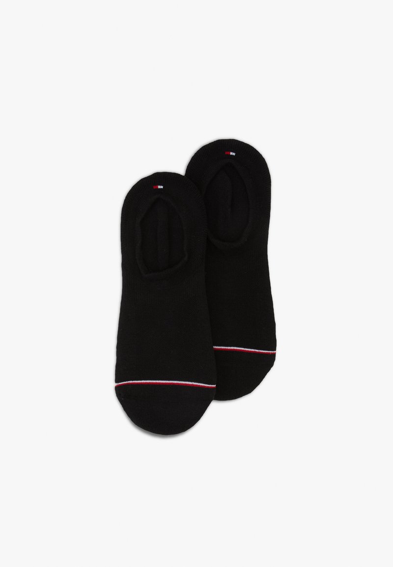 Tommy Hilfiger MEN ICONIC FOOTIE 2 PACK Trainer socks black Zalando
