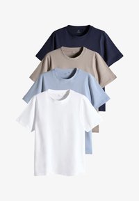 Ausgewählt, navy chocolate brown stone powder blue