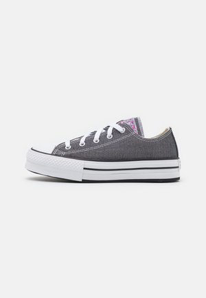 CHUCK TAYLOR ALL STAR LIFT GLITTER PLATFORM - Joggesko - black/silver/natural ivory