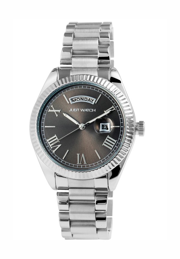 LUKA UNISEX MIT DATUMS- UND - Uhr - silberfarbig