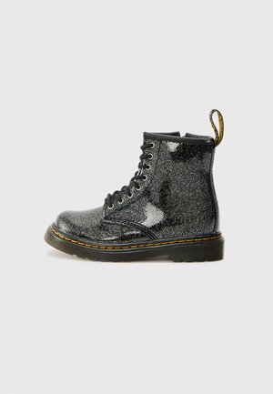 Snörstövletter - black/silver coloured
