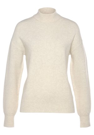 RUNDHALS - Strickpullover - creme