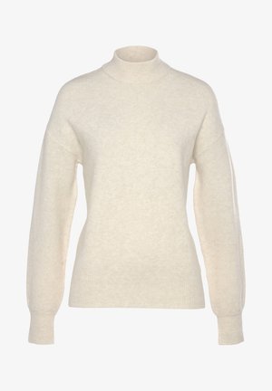 RUNDHALS - Strickpullover - creme