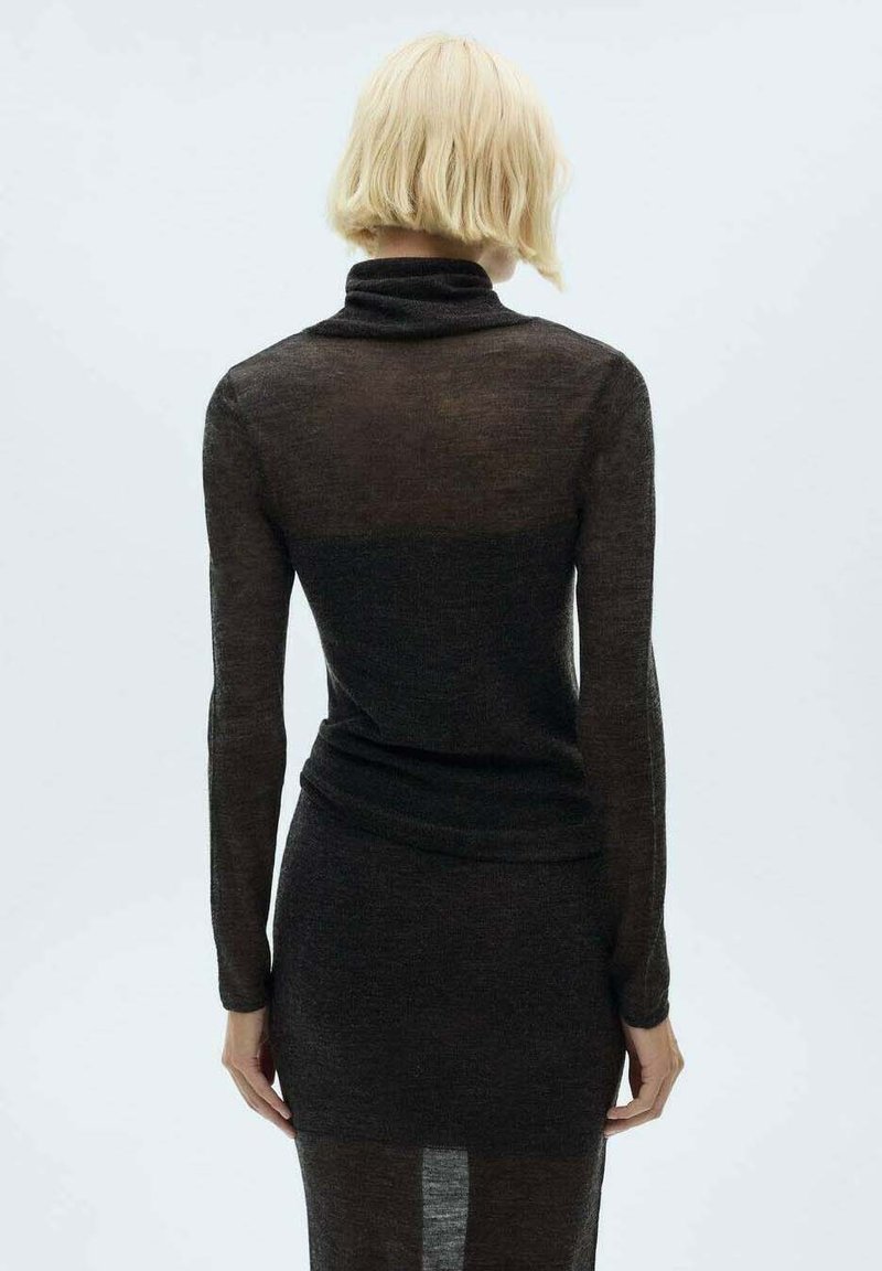Mango Pulover - mottled dark grey