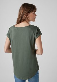 Next CAP SLEEVE - T-shirt imprimé - khaki